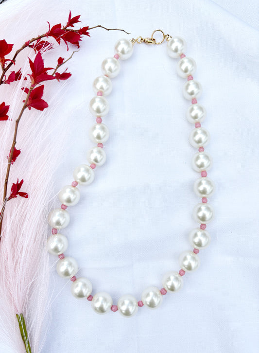 Pearl and Pink Necklace