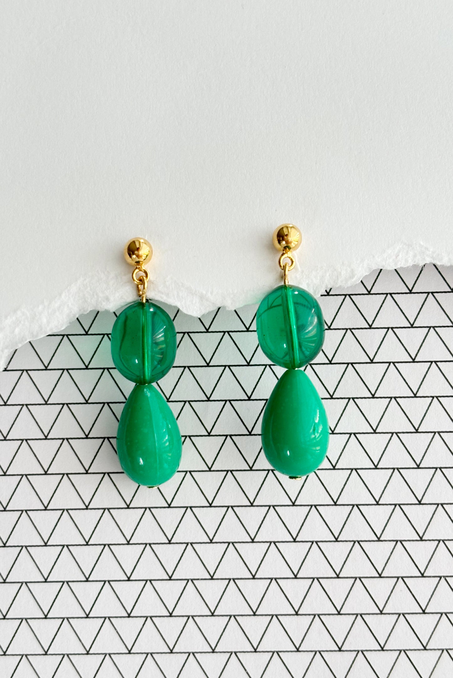 Green Earrings