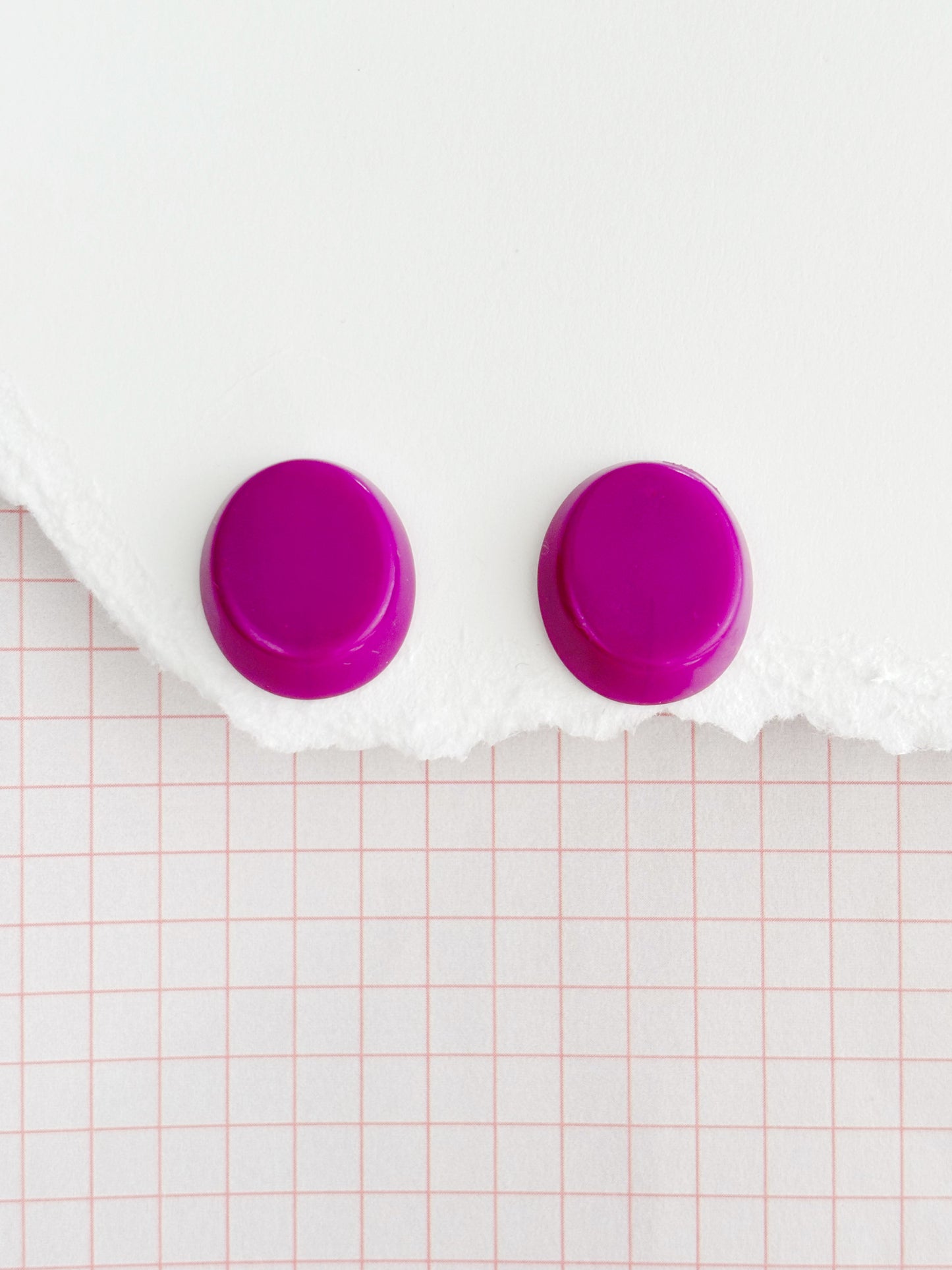 Purple Stud Earrings