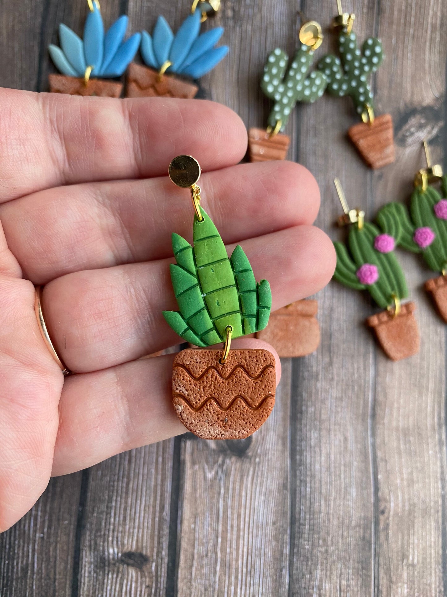 Succulent Earrings