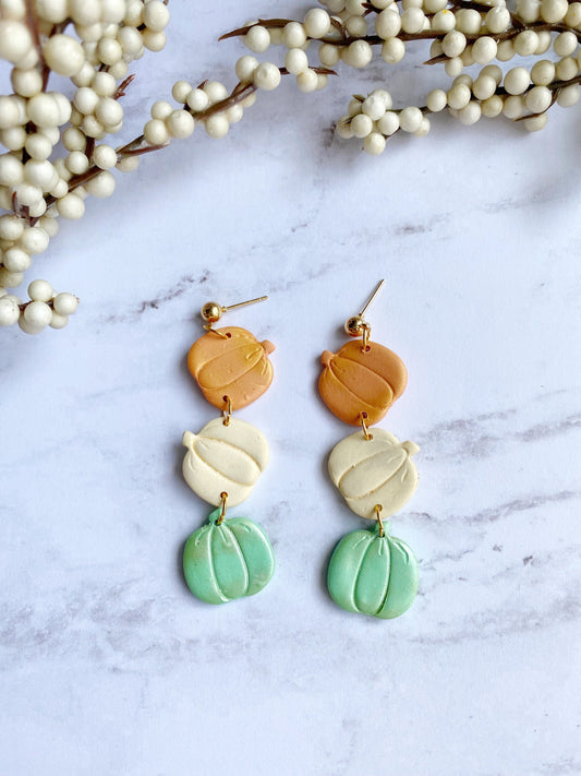 Pumpkin Stack Earrings