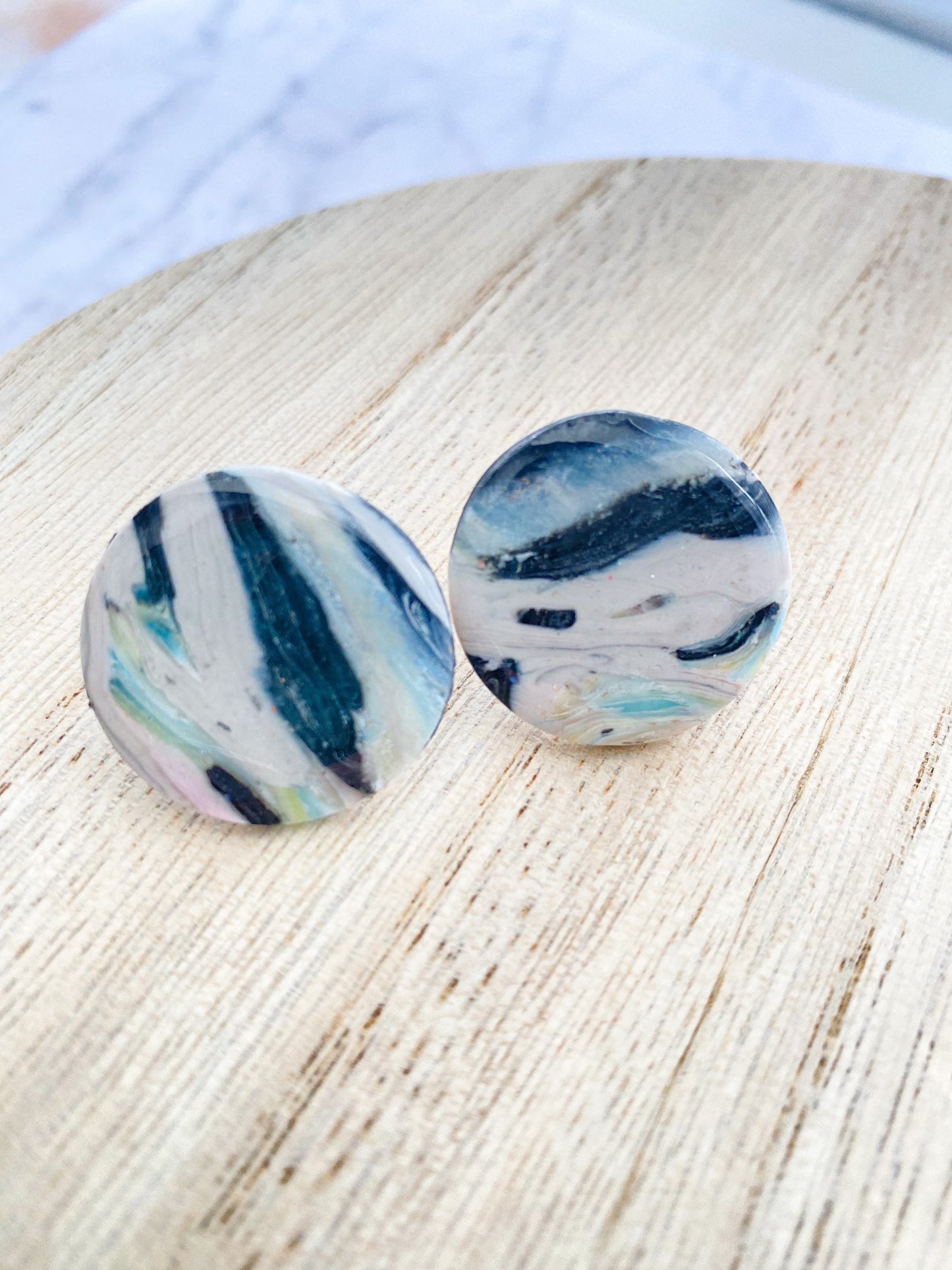 Faux Stone Studs