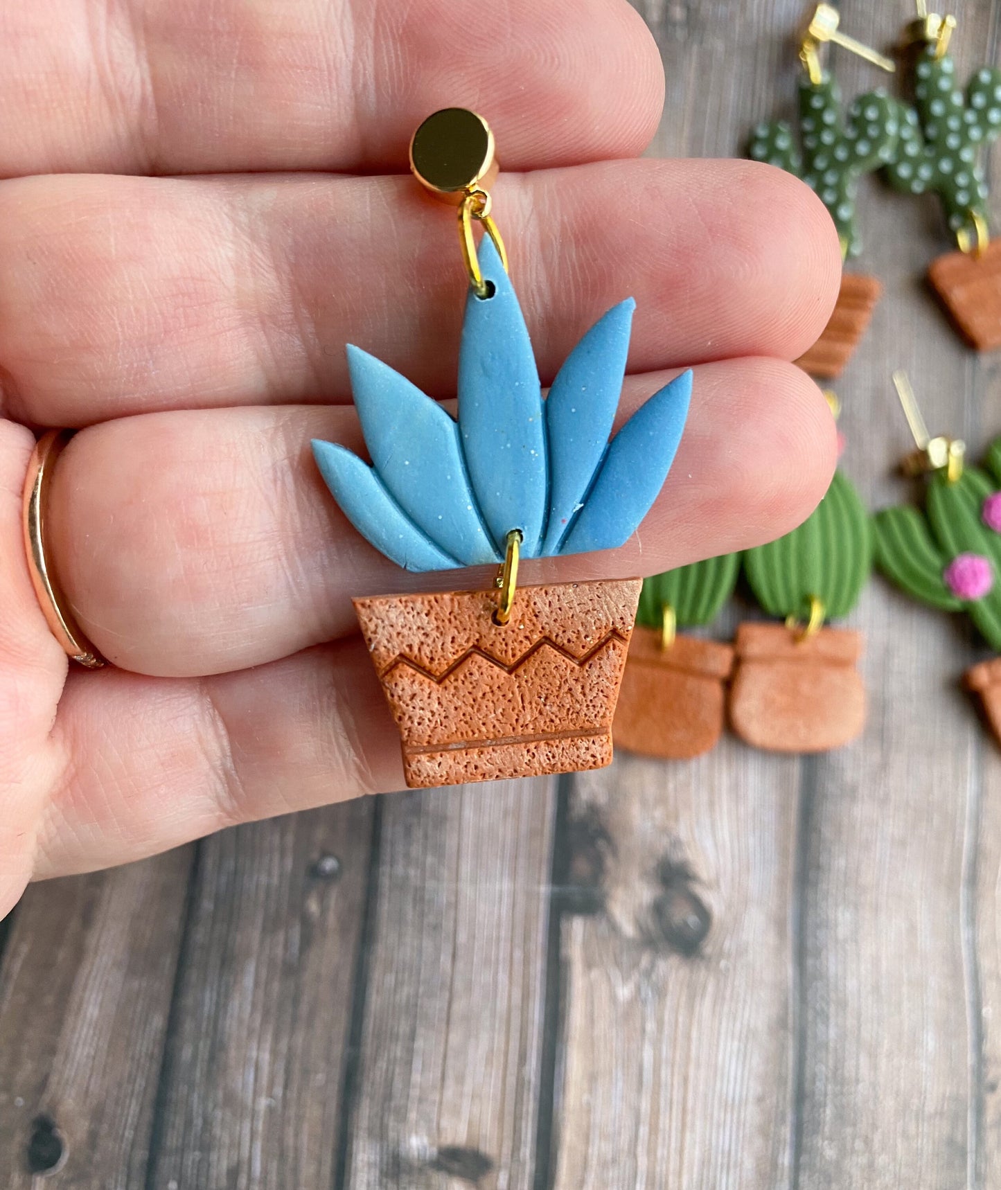 Succulent Earrings