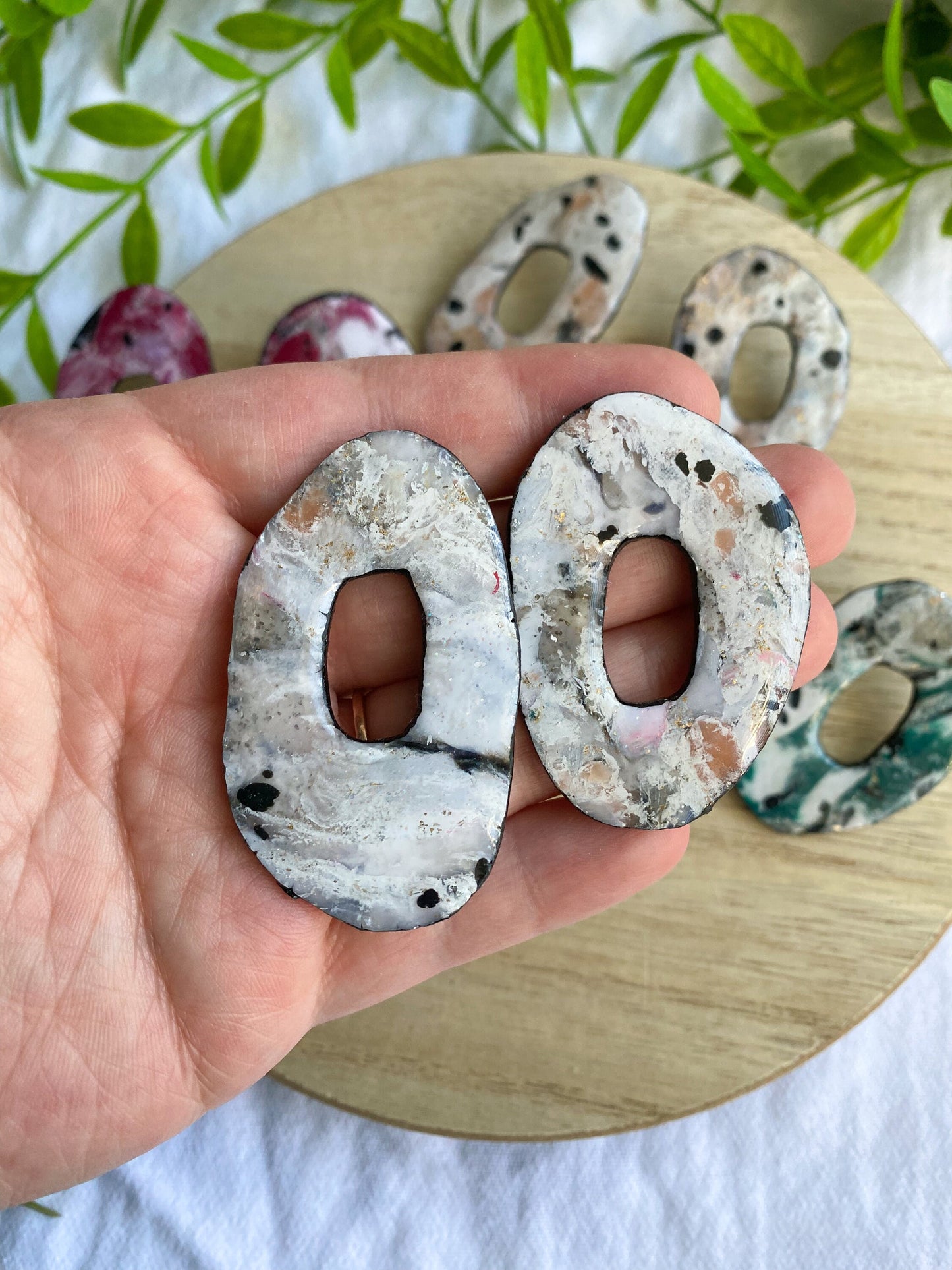 Large Faux Stone Studs