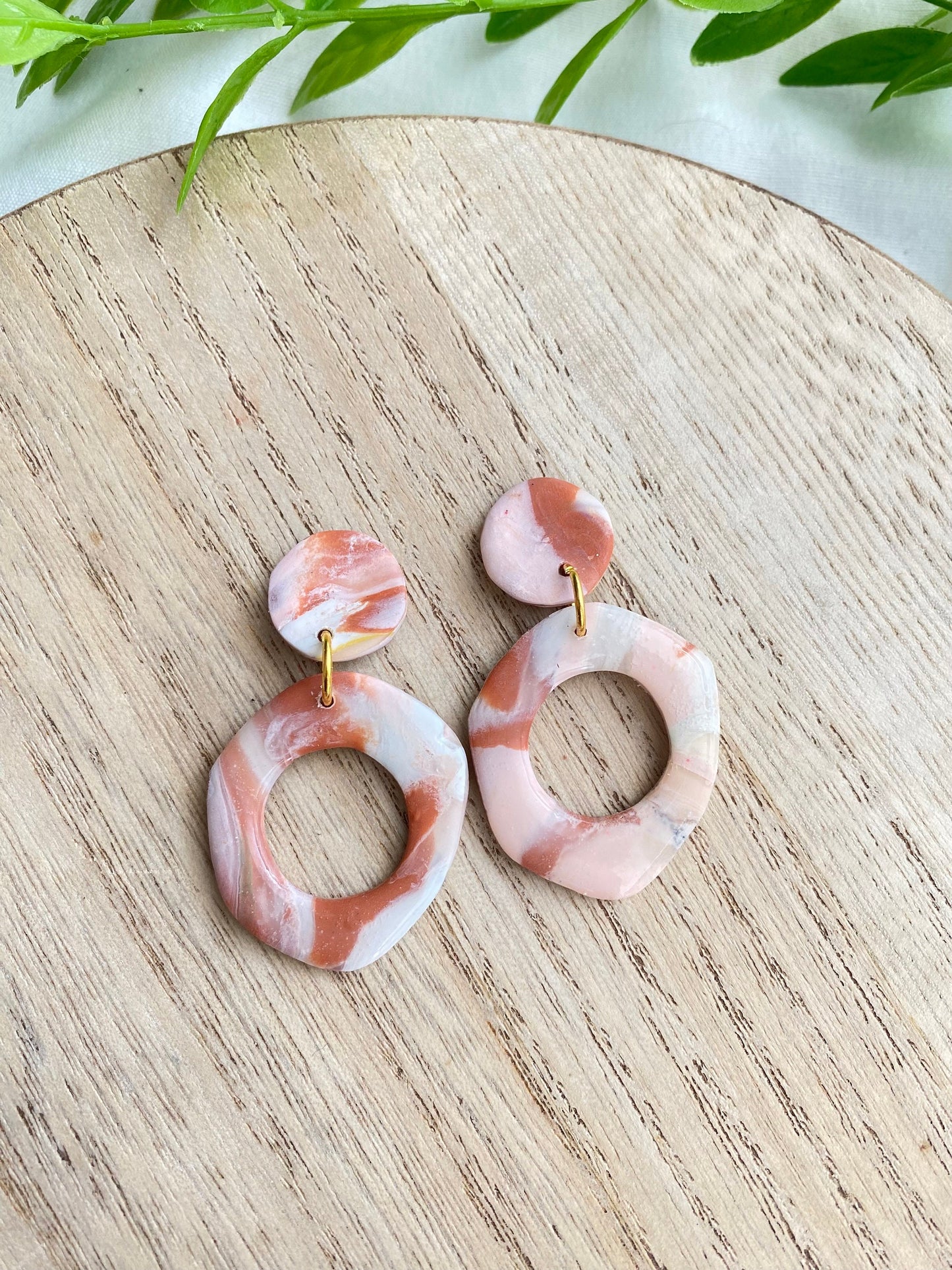 Pink Terra Cotta Earrings