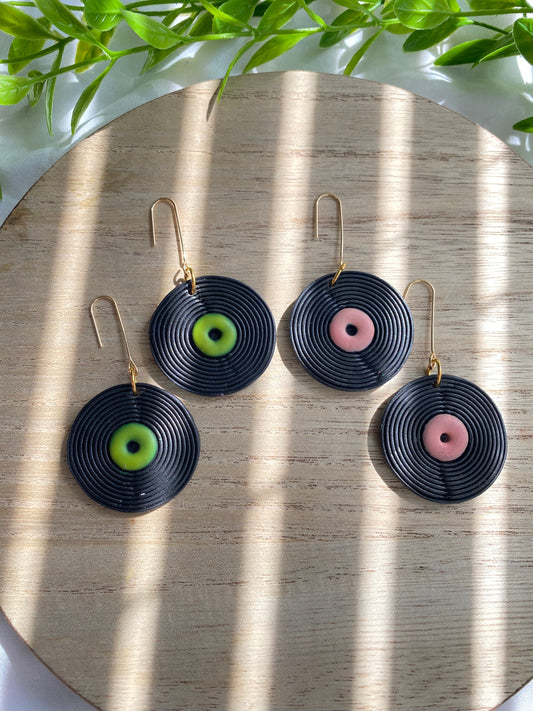 Vinyl Record Earrings