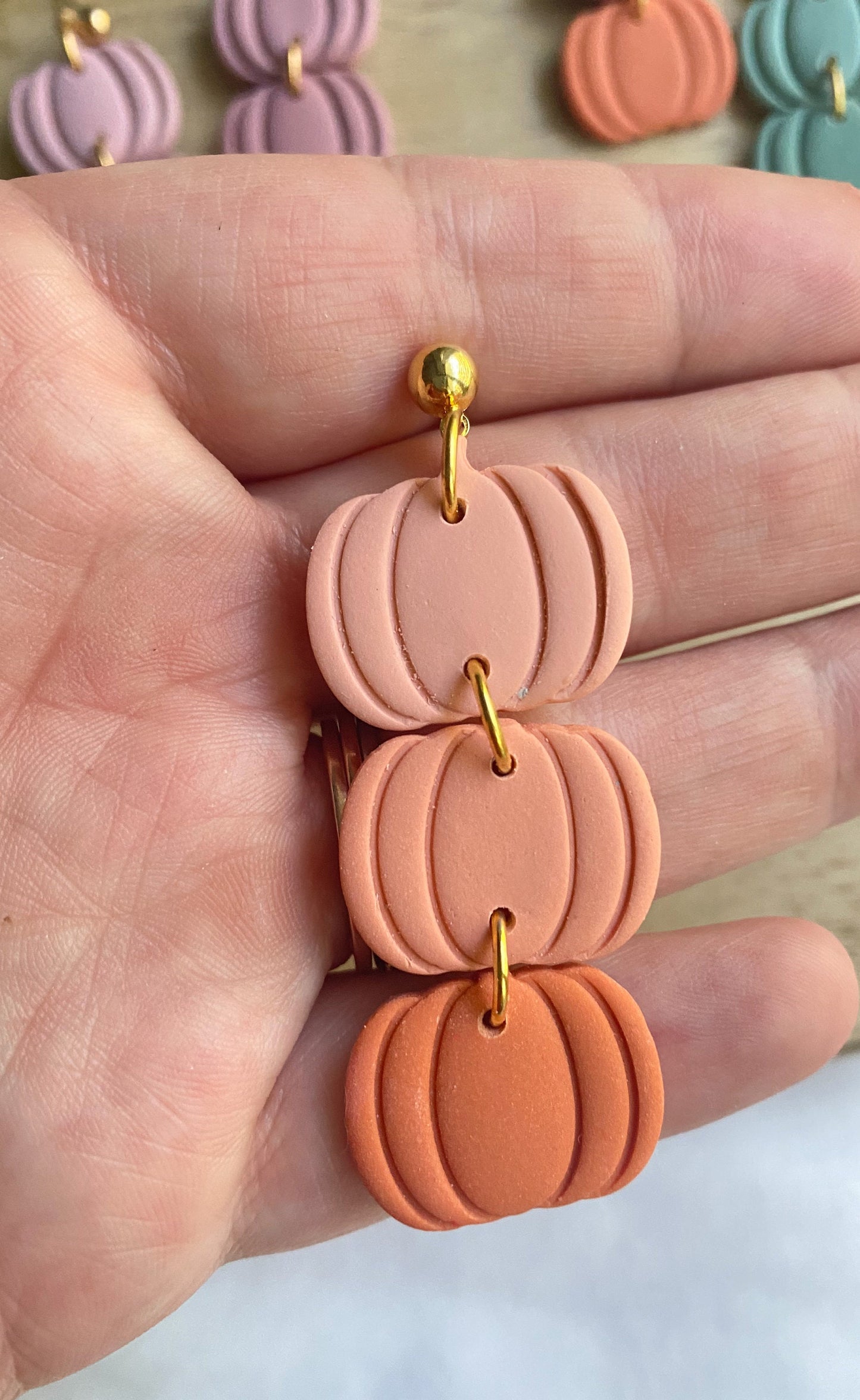 Ombré Pumpkin Earrings