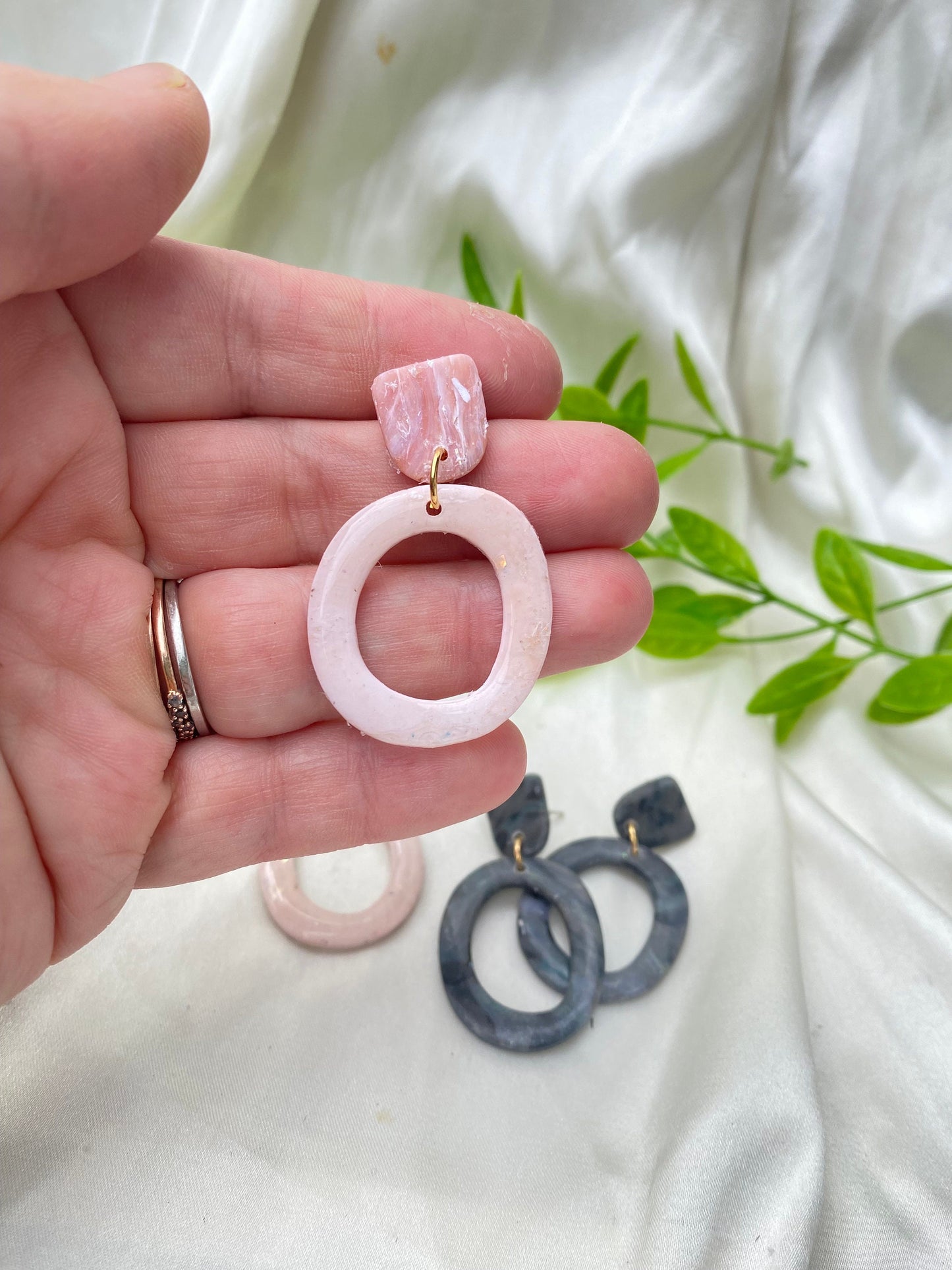 Organic Circle Earrings